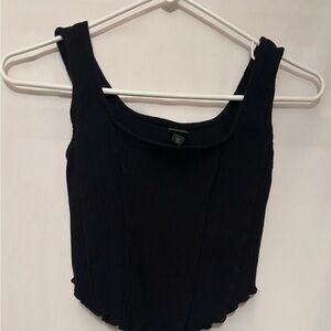 Wild Fable Black Ribbed Top